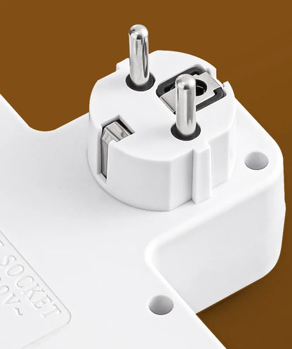 EU plug AC socket power board multi-layer wall socket universal network filter, with or without USB independent switch light ada