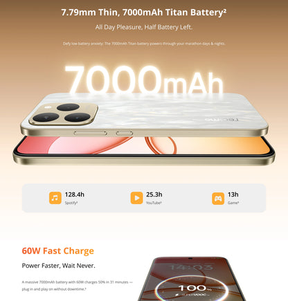 realme 15T 5G Smartphone NFC Dimensity 6400 Max Chipset Dual 50MP Cameras 6.57" 120Hz AMOLED Display 7000mAh Battery 60W Charge