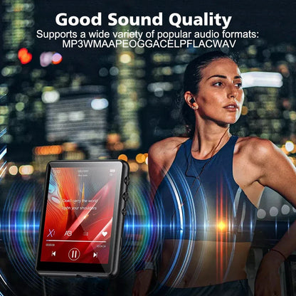 MP3 Player Bluetooth 5.4 Built-in Speaker Hi-Fi Music Player 2.4 Inch Touch Screen MP3 Walkman Video FM Radio Recording Camera
