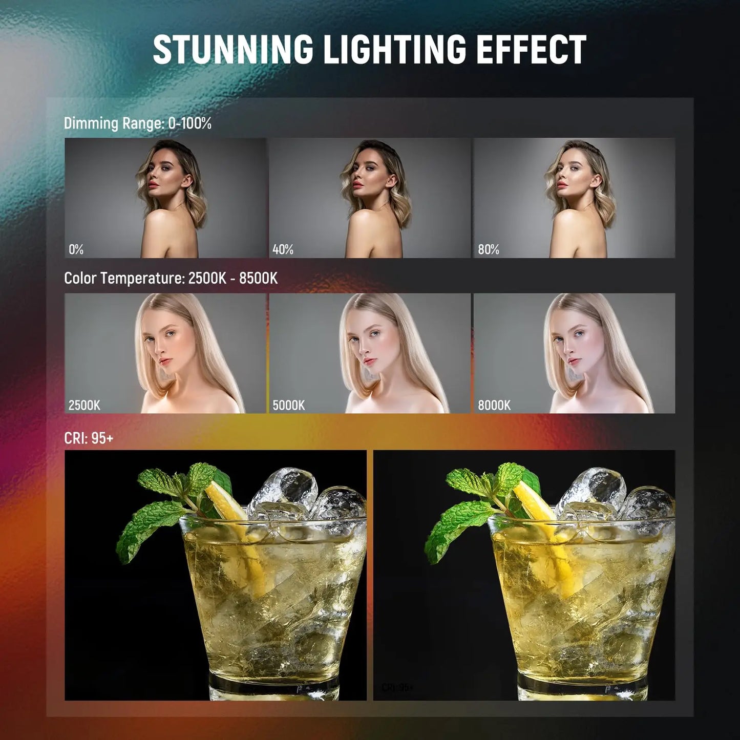 NEEWER RGB Light Wand with APP Control Magnetic Handheld Photography Video Light Stick Dimmable CRI95+ Full Color LED Tube Bar