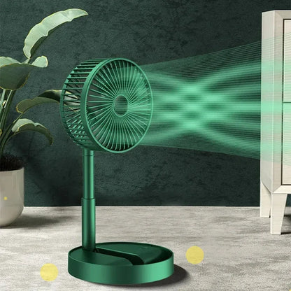 Desktop fan charging model, long endurance USB foldable mini retractable fan, dormitory portable desktop electric fan