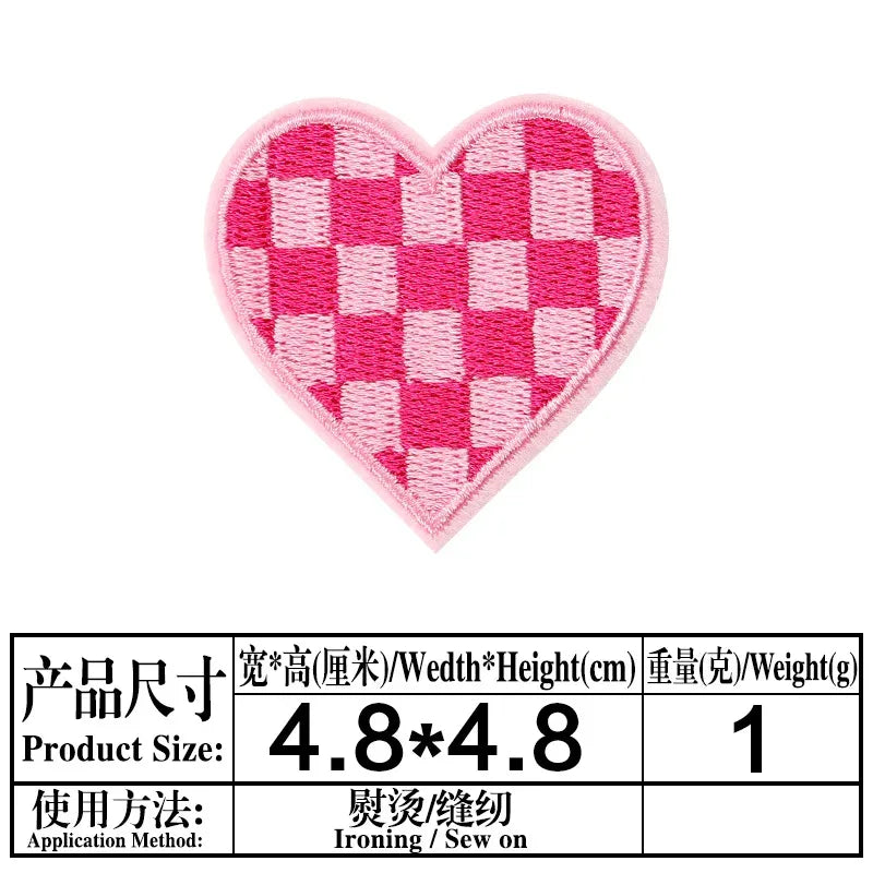 Valentine's Day Emblem Clothing Accessories Badge Sticker Embroidered Embroidery Sticker Iron-on Patches