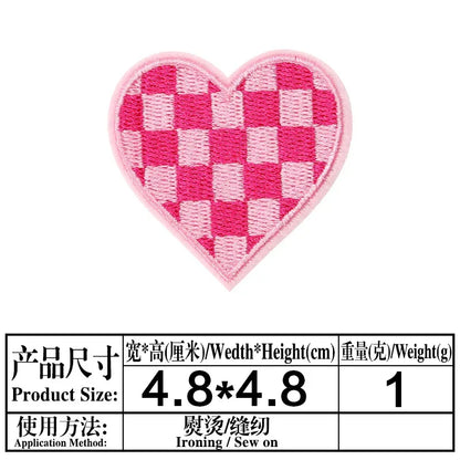 Valentine's Day Emblem Clothing Accessories Badge Sticker Embroidered Embroidery Sticker Iron-on Patches