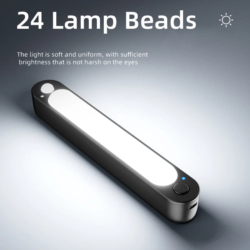 SEAMETAL Car Trunk Sensor Light USB Rechargeable Automatic Induction Light Bar Magnetic Sensing Lamp for Car Floor Trunk Hood