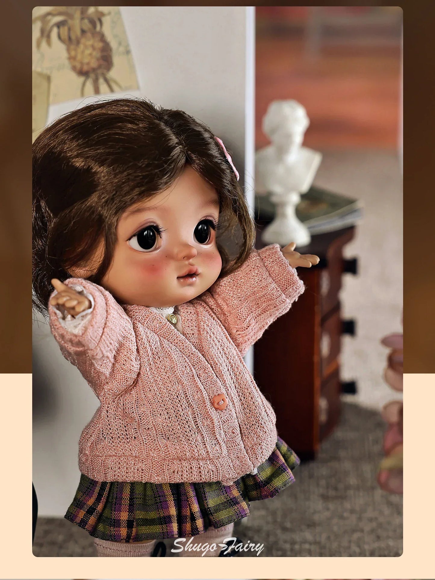 ShugaFairy Plums 1/6 Bjd Doll Head Thessa Body Autumn American School Style Joint Body Baby Toys Girls BJD Dolls