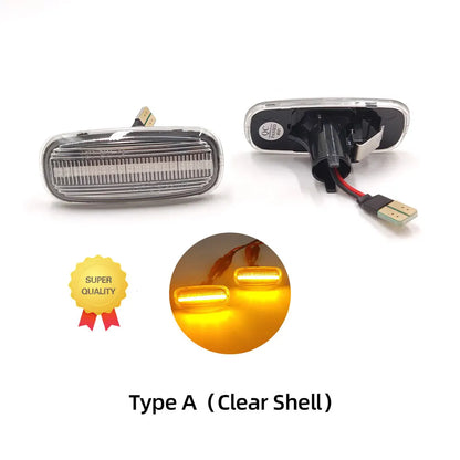 1 Set for Audi A3 S3 8L 2000-2003 A8 D2 1999-2002 TT 8N 2000-2006 LED Dynamic Side Marker Turn Signal Lights Indicator Lamps