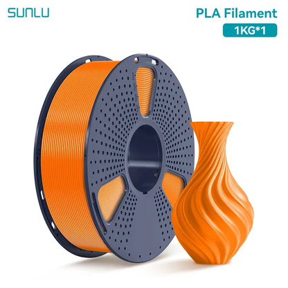 SUNLU 1KG PLA /Clear 3D Printer Filament 1.75mm 1000g Spool (2.2lbs) Neatly Arranged No Knot Filament Fit Most FDM Printer