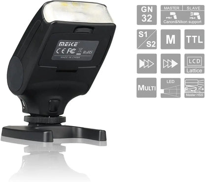Meike MK320 For Nikon TTL Camera Flash fits Nikon DSLR D600 D610 D700 D750 D810 D800 D3300 D5200 D5300 D5500 D7000 D7100 D7200