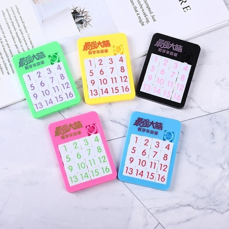 6PCS Random Number Animal Puzzle Plastic Moving Sliding Children's Early Education Jigsaw Puzzle Toy School Kindergarten Gift