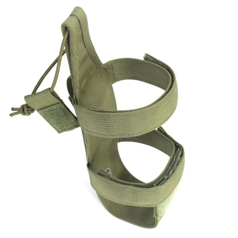 Portable Water Bottle Bag Universal Outdoor Adjustable Water Bottle Holder Durable Fabric Backpack Accessory For Camping Hiking