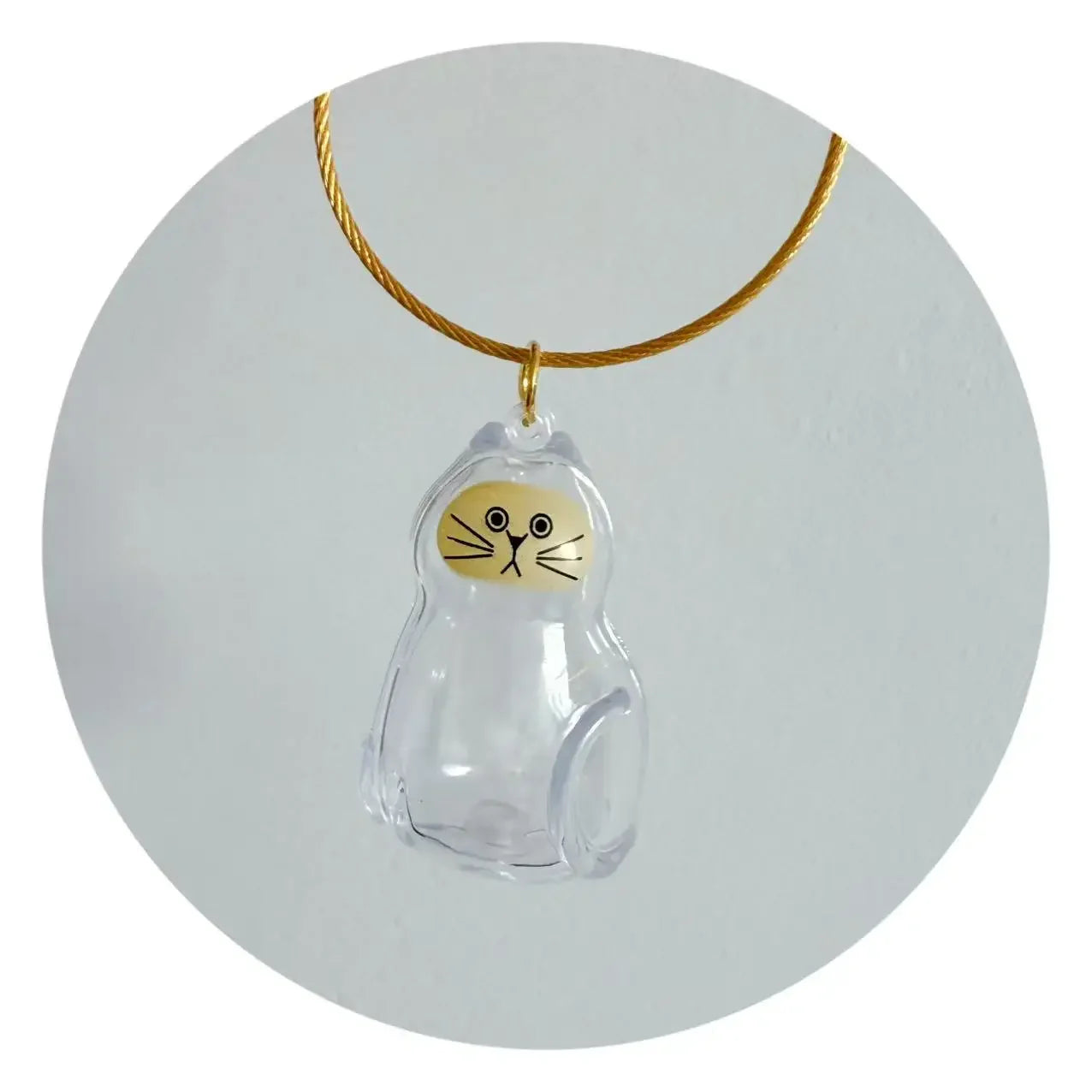 Adorable Dog Hair Storage Pendant Transparent Lovely Pet Hair Storage Box Keychain Handmade DIY Pet Souvenirs for Pet Lovers