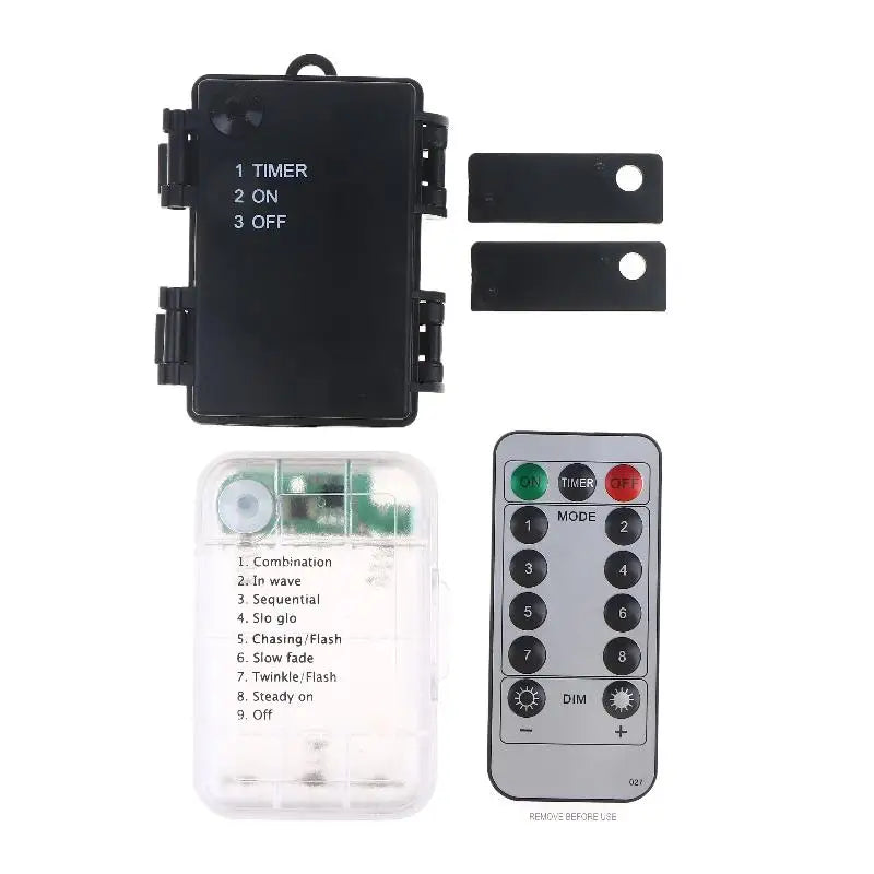 1 Set 3 Sections AA Battery Holder 3V No.5 Waterproof And Dustproof Battery Cartridge With Timing Function