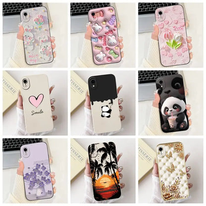 For iPhone X XR XS SE 2020 Case iPhoneX Liquid Soft Silicone Case For iPhone x s XR Back Cover For iphone se 2020 Phone Bumper