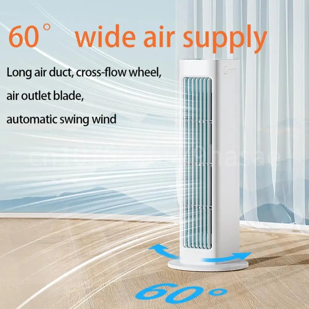 Bladeless Fan Portable Air Conditioning Fan 4000mah Home Office Desktop Standing Fan Living Rooom Bedroom Air Cooler Cooling Fan