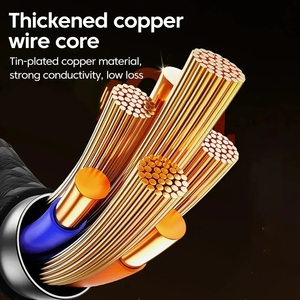 240W Nylon USB C to C Fast Charging Cable with LED Digital Display for Samsung Xiaomi Huawei OPPO Quick Charge 3.0 Data Cord