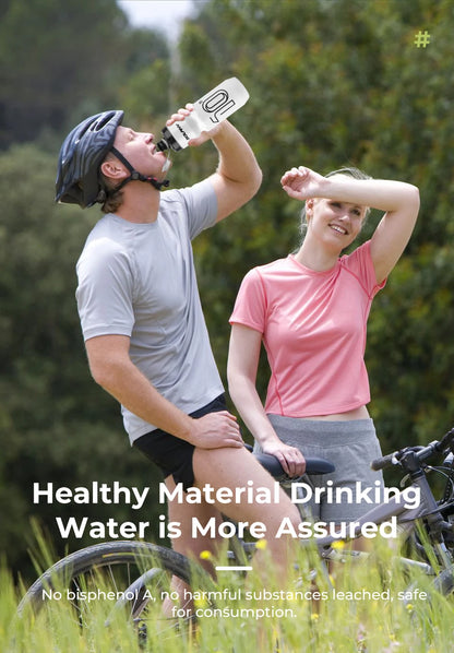BOLANY 750ML Sports Bottle 10th Rubber Transparent Plastic with lid Bottle Portable Squeeze Drinking Outdoor Cycling Kettle