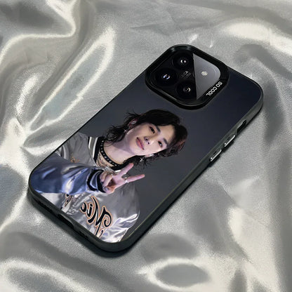 Epc Rapper Dancer H-HyunJin Phone Case IMD Phone Case For IPhone 16 15 14 13 12 11 Pro Max Plus Color Silver Cover