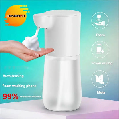 HOMEFISH Smart Sensor Automatic Soap Dispenser 350ml USB Charging Contactless Soap Foam Dispenser Hand Sanitizer Machine