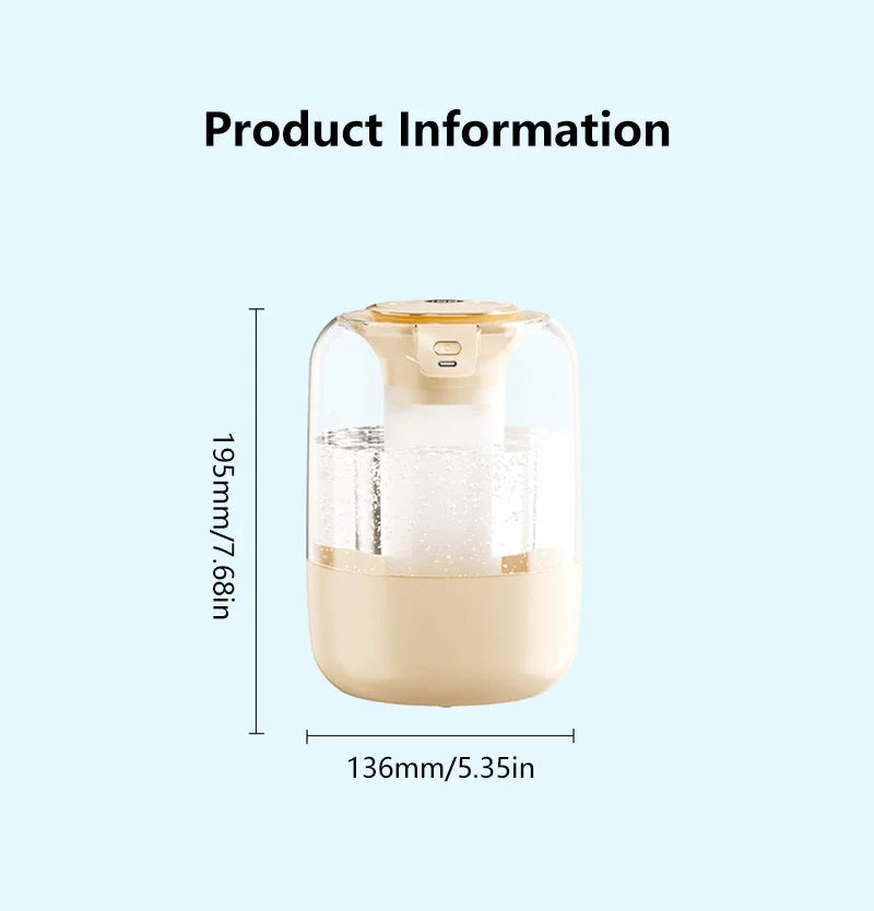Humidifier USB Double Spray Quiet 2L Large Capacity Humidifier Home Dormitory Office Bedroom Desktop with Night Light