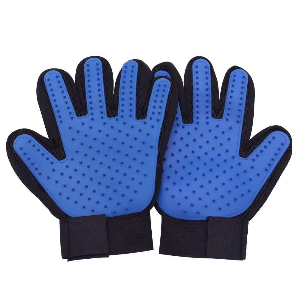 Pet Glove Cat Grooming Glove Cat Hair Deshedding Brush Gloves Dog Comb for Cats Bath Hair Remover Clean Massage Brush For Animal