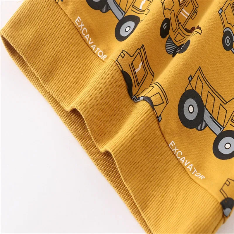 Jumping Meters New Arrival Autumn Winter Sweatshirts For Girls Animals Applique Embroidered Fashion Cotton Children's Hoodies