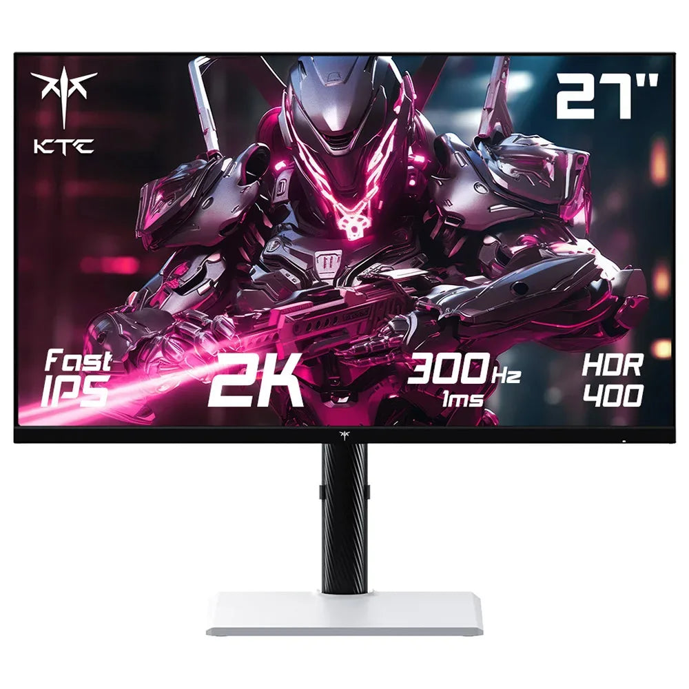 KTC H27E6 27inch Gaming Monitor 2560*1440 QHD Fast IPS Screen 300Hz Refresh Rate Up to 320Hz HDR 400 1Ms Response Time FreeSync & G Sync