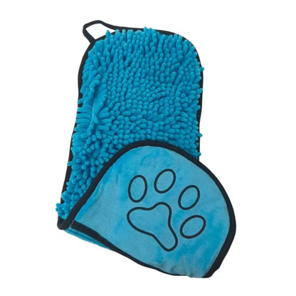 1Pcs Super Absorbent Pet Bath Towel Quick-drying Cat Towels Convenient Soft Bath Robe Dry Pet Cleaning Washcloth Dog Accessories
