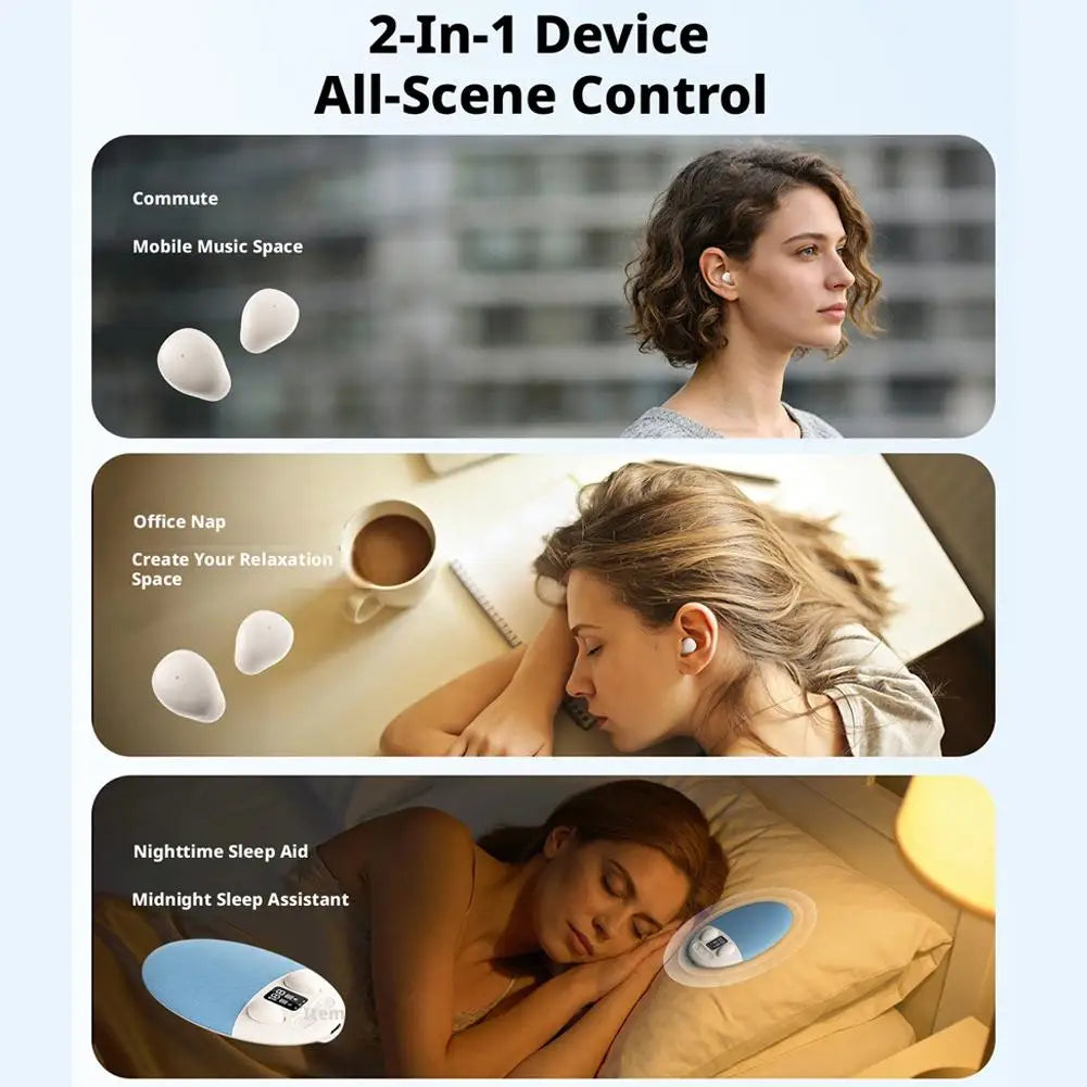 Mini Sleeping Aid Bluetooth Speaker Bluetooth Under Pillow Machine With White Noise 30/60/90 Min Timer for Bed Bedroom Bedside