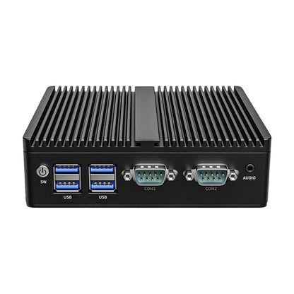 Fanless Industrial Mini PC 4th Gen Intel Processor Dual LAN 2x COM Ports Rugged Silent Computer for Automation IoT Gateway G30