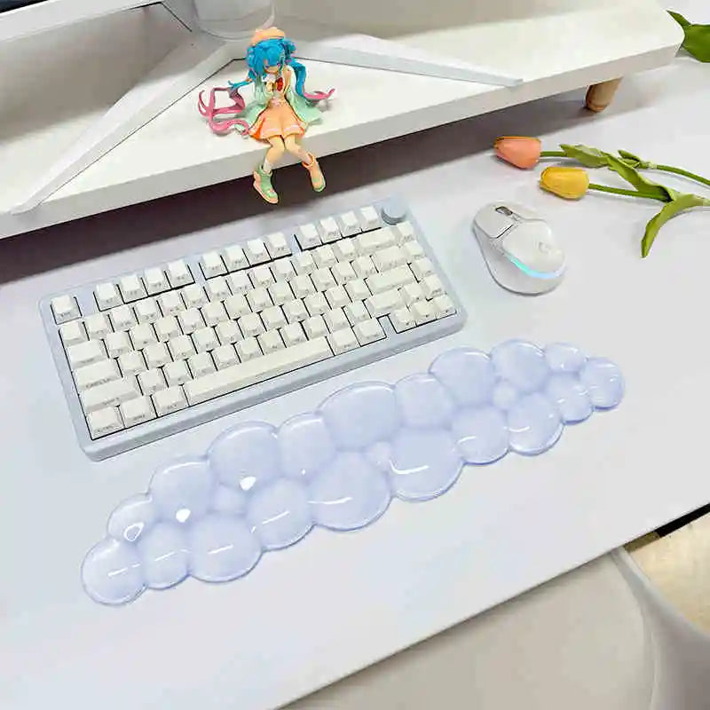 Mouse pad Wrist antislip silicone transparent Wrist brace Support Mat Memory Wrist Mouse Pad Computer Laptop keyboard Mat