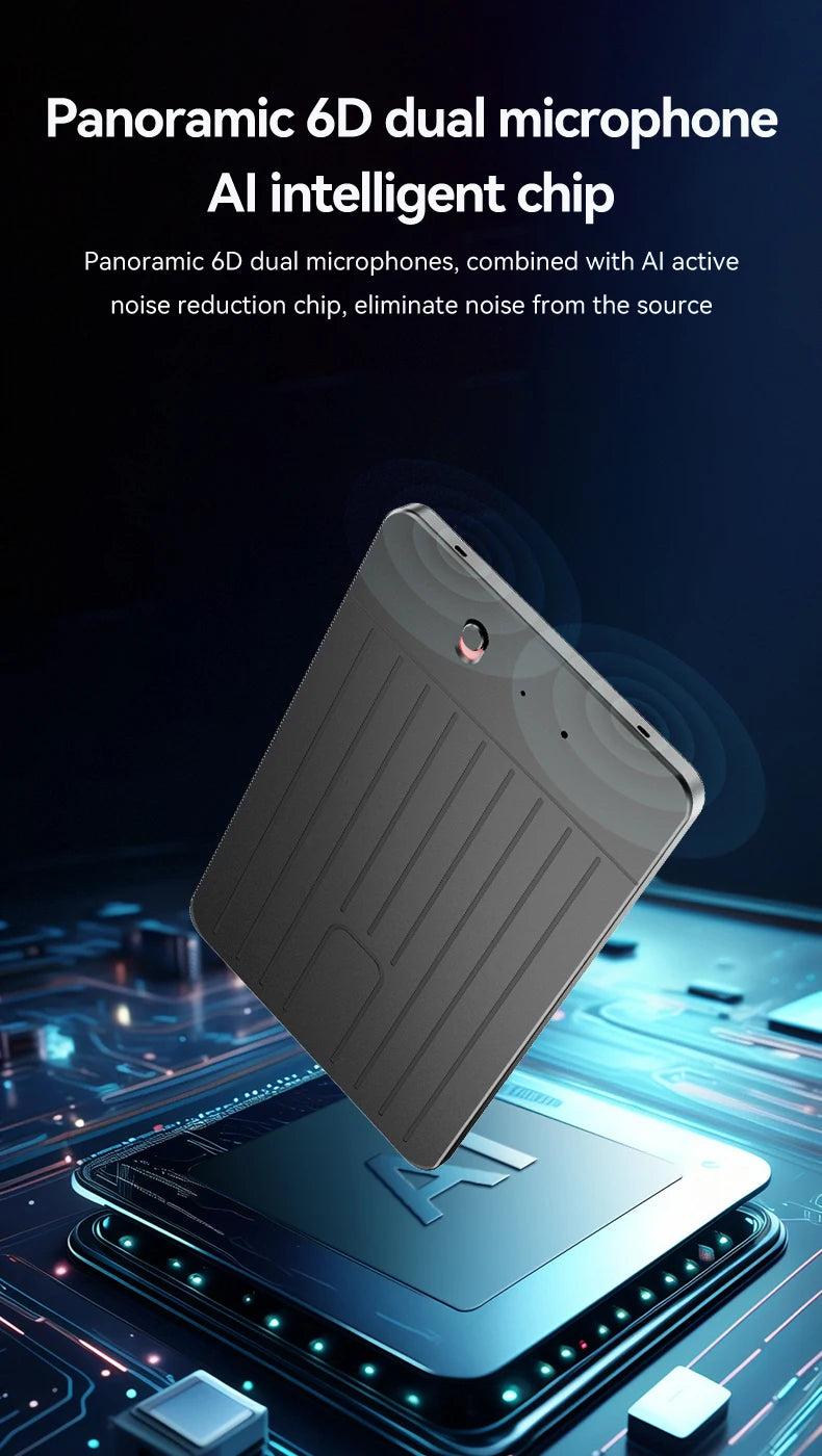 New8-128GB AI ChatGPT-4 Intelligent Voice Recorder Audio App Phone Call Record Transcribe Summarize 58LanguageTranslation Device