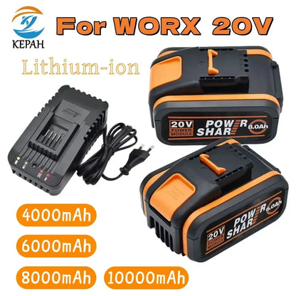 Pour Worx WA3551 4.0-10Ah batterie 20V batterie pour outil électrique sans fil WA3572 WA3553 WX390 batterie de rechange🛒