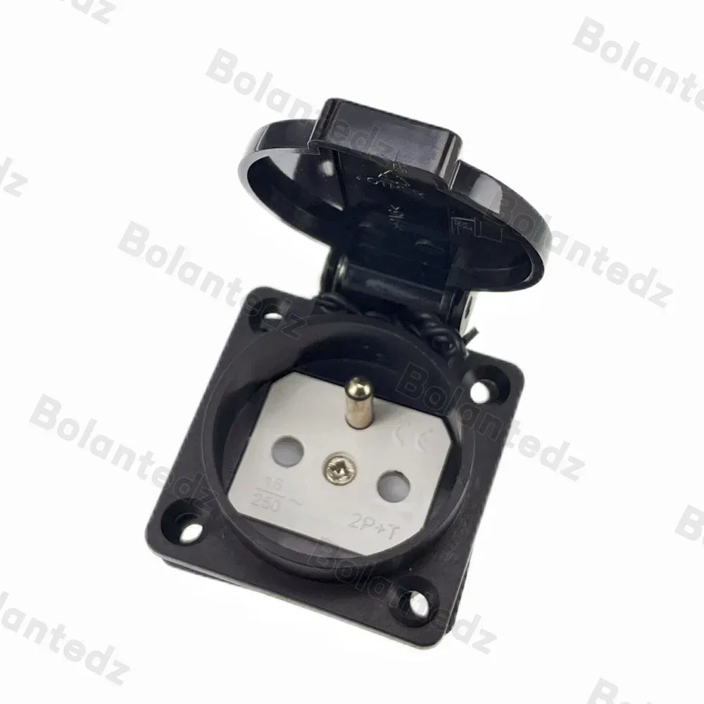 Universal Brazil Swiss AU US UK EU Outdoor Waterproof Industry Socket Germany France Connector AC Electric Power Schuko Outlet