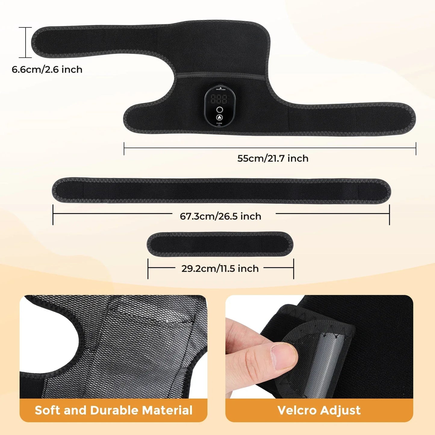 Vibration Shoulder Steamer Belt Heated Shoulder Warmer Massager Electric Smart Massage Machine Temperature Adjust