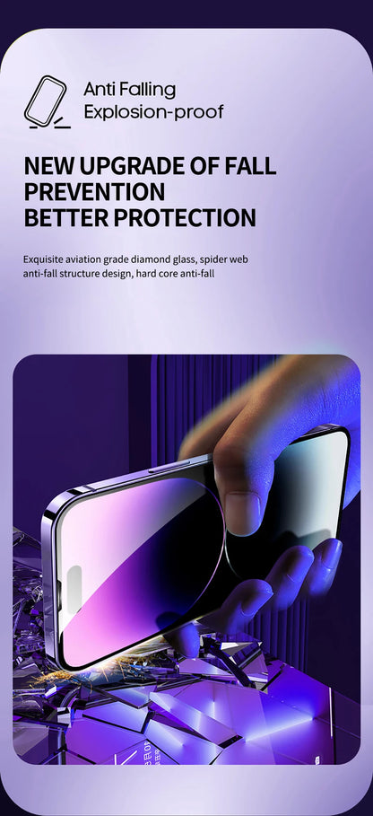 Premium Tempered Glass For iPhone 12 13 14 Pro Max Screen Protector Glass 14 Plus Full Cover With Automatic installer