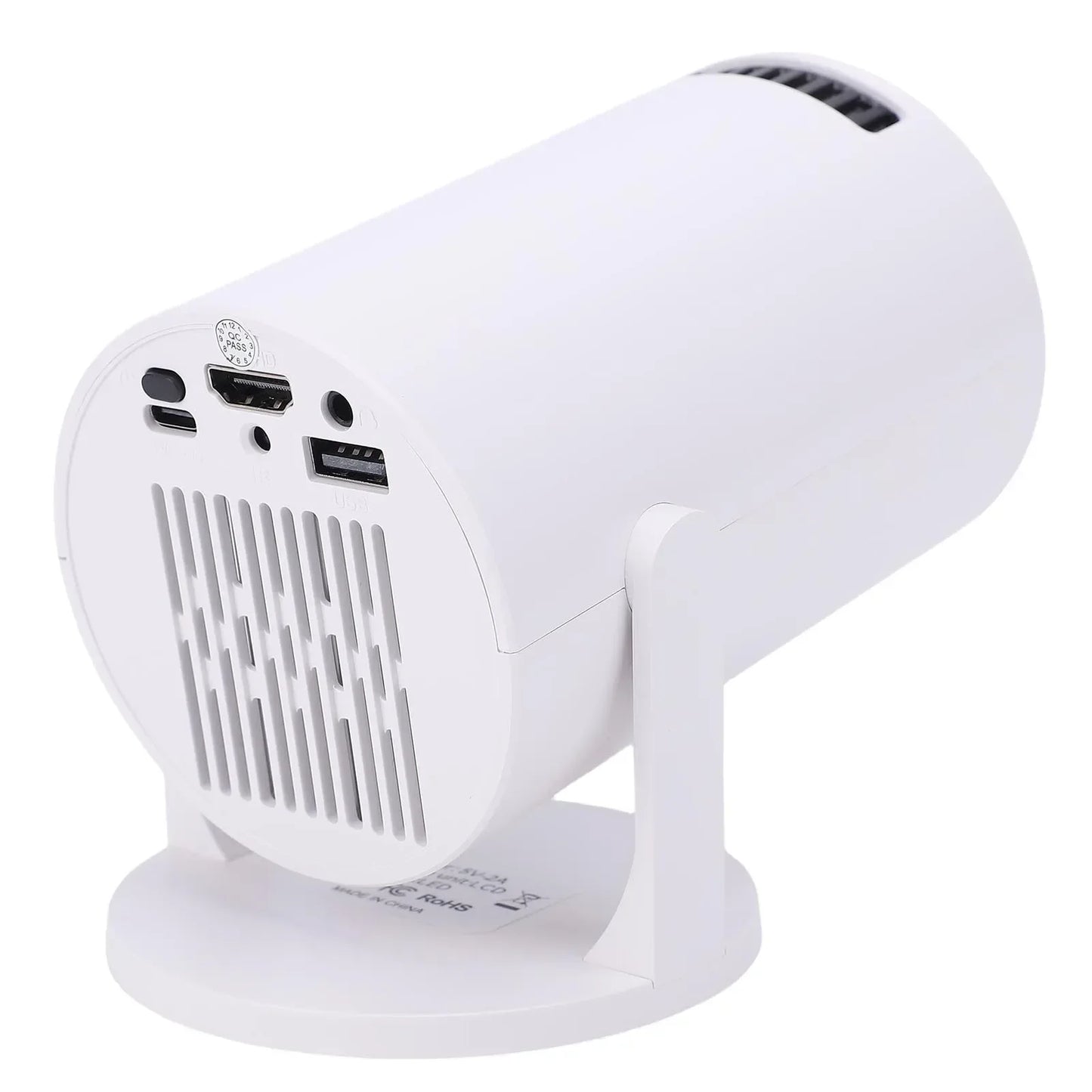 Portable Projector Projector Home Theater Movie Video Projector Multi Ports Low Noise 240° Rotation Small WiFi Video Projector