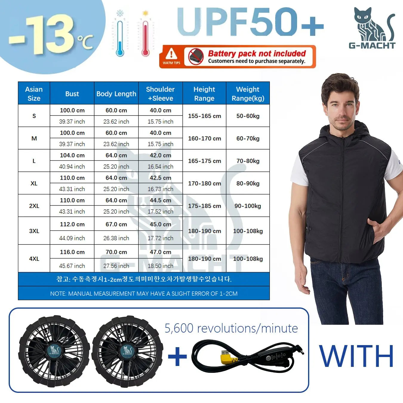 Summer Cooling Vest For Couples Breathable Fan Air Conditioner Jacket Sleeveless Heat Resistant Outdoor Workwear
