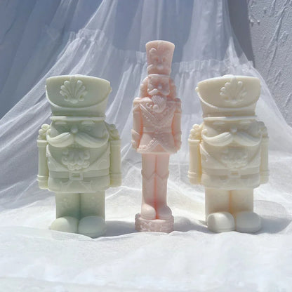 Nutcracker Silicone Candle Mold Dinner Soy Wax Silicone Mould Christmas Ornaments Christmas Decor Silicone Mold