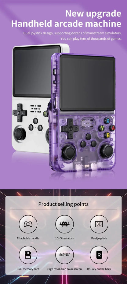 Mini R36S Retro Handheld Video Game Console Linux System Portable Pocket Player Plus gaming stick ps vita box for switch
