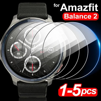 9H Tempered Glass for Amazfit Balance 2 Premium Screen Protector HD Clear Anti-scratch Protective Film for Amazfit Balance2