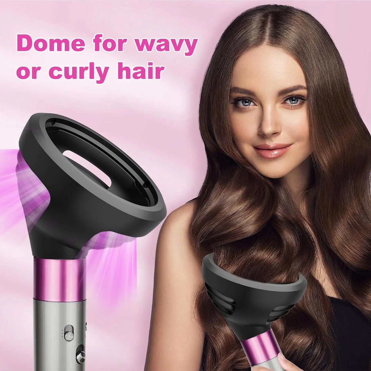 Wave Curl Diffuser Attachment For Dyson Airwrap Two Airflow Dome Diffuse Modes For Airwrap HS01/05 Hair Diffuser to Dry Hair