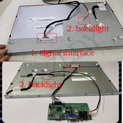 For AUO G156XW01 G185XW01 G156XTN01.0 1366x768 Controller Board HDMI+VGA To LVDS LED Screen Laptop DIY display Driver Board Kit