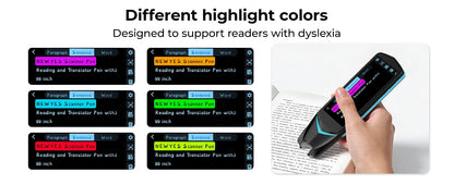 AI Pen Reading Pen for Dyslexia Scan Reader Pen 4 Text to Speech Device Translator Pen Photo Translation OCR 16GB Bluetooth Pen