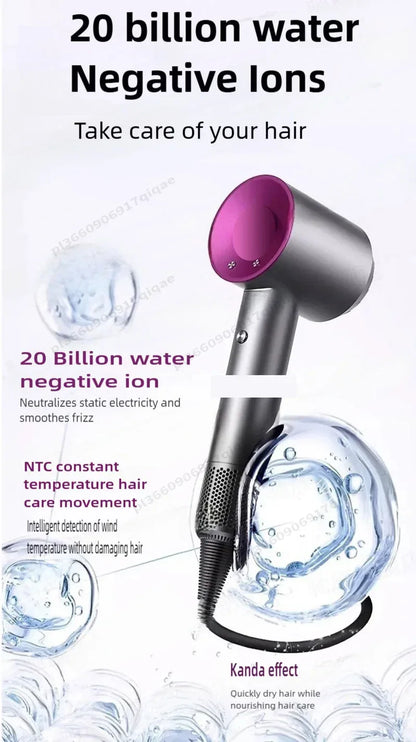 1600W Professinal Leafless Hair Dryer Negative Ion Hair Care Hairdryer Home Powerful Blow dryer Styling Toos Gift For Women