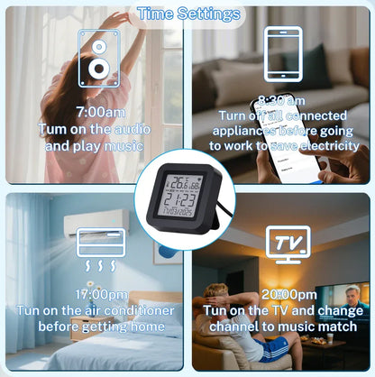 Tuya WiFi IR Remote Control With Temperature Humidity Sensor for Smart Home APP via Smart Life Work with Yandex Alexa