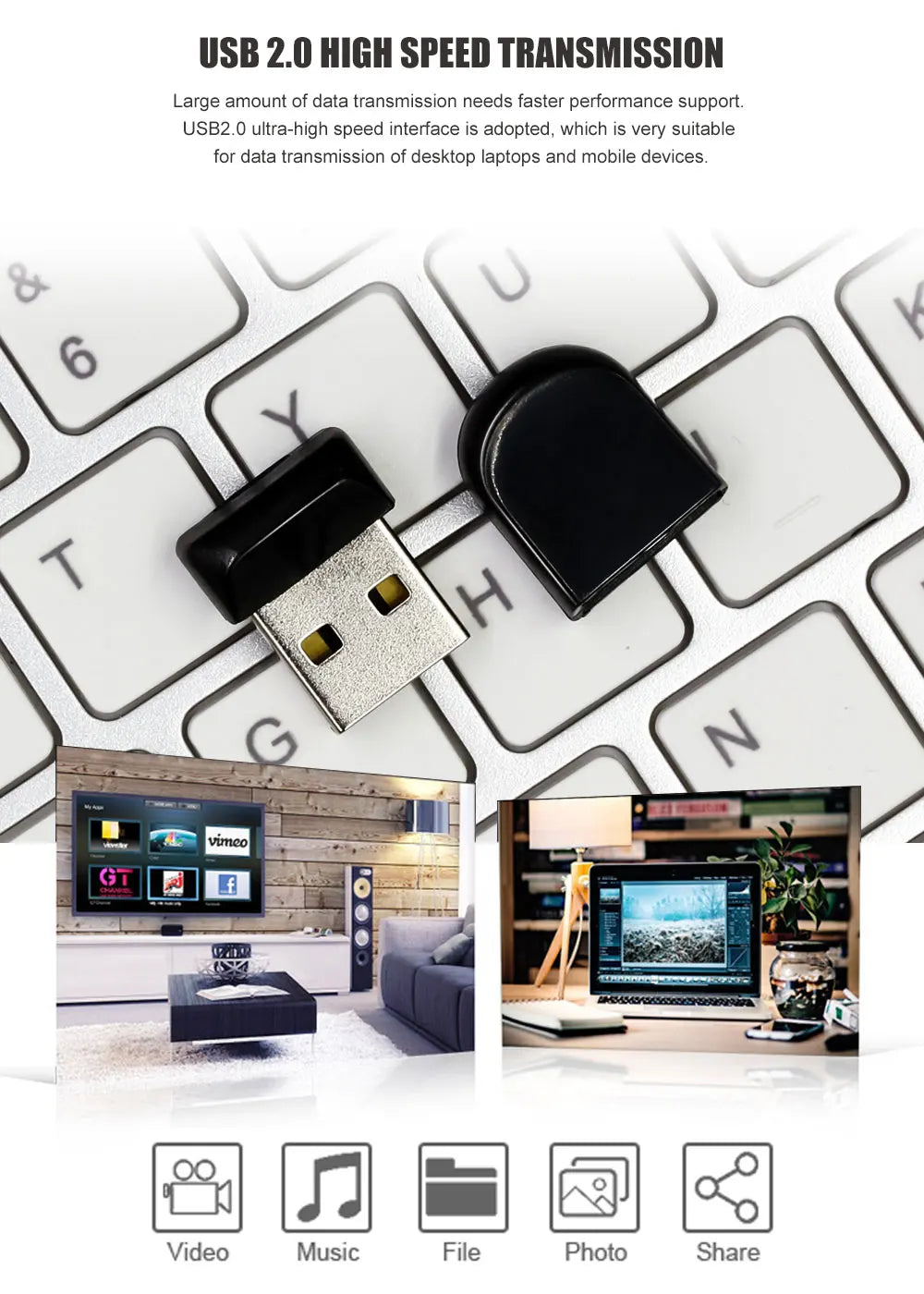 Pen drive 64GB 128GB High Speed Mini USB Flash Drive 256GB 512GB Usd stick 8GB 16GB 32GB Portable usb flash memory stick