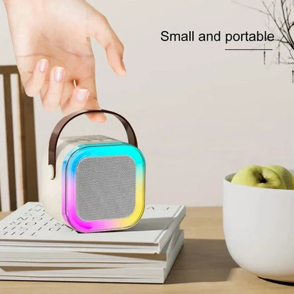 Karaoke Wireless Portable Bluetooth Speaker With Microphone Machine Mini Lamp Caixa De Som Sound Box Music Small Blootooth Mp3