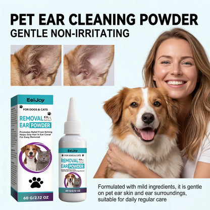 Pet Ear Cleaning Powder for Dogs and Cats Professional Ear Hair Plucking Powder Relieve Itching Keep Dry Pet Ear Care Supplies