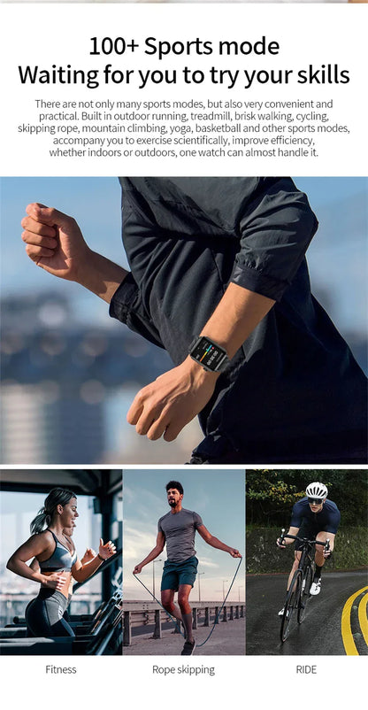 LIGE Smart Watch Sport Fitness Sleep Monitor Fashion Luxury Women's Watch Bluetooth Call Message Clearance Sale Men's Smartwatch