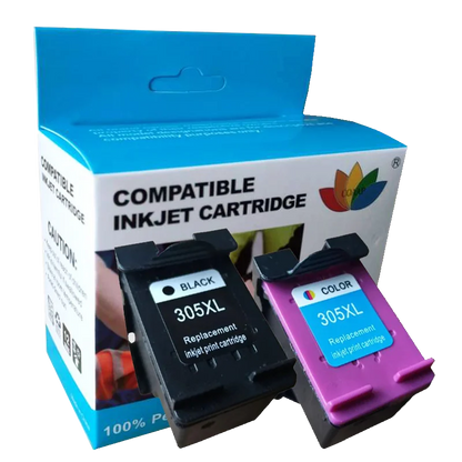 COAAP 305XL Refilled Ink Cartridge Replacement for HP 305 XL HP305 DeskJet 2710 2720 4110 4120 4130 ENVY 6010 6020 6030 6420